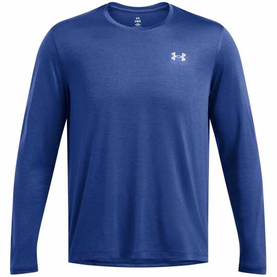 Under Armour Launch Long-Sleeve Crew Sweatshirt Техническо синьо Under Armour Launch Long-Sleeve Crew Sweatshirt Техническо синьо