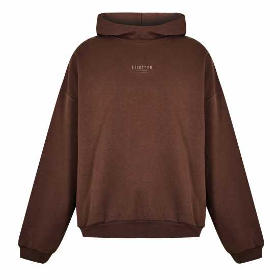 Firetrap Tonal Hoodie Кафяво 