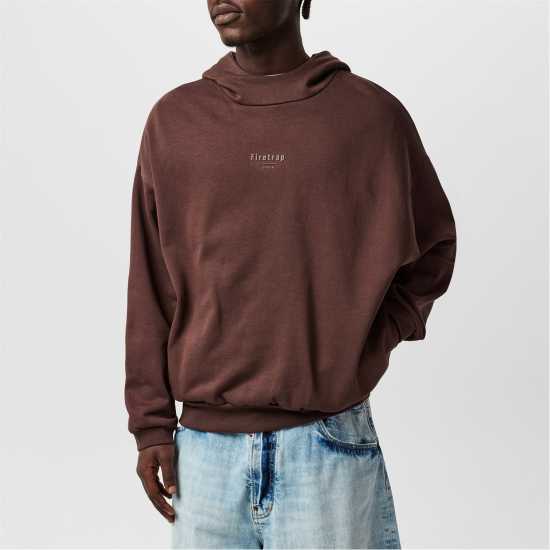 Firetrap Tonal Hoodie Кафяво 