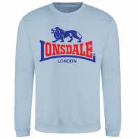Lonsdale Logo Sweat 00 Sky Blue 2 Lonsdale Logo Sweat 00 Sky Blue 2