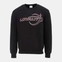Мъжки горнища на анцуг Loyalti Galaxy Crewneck Sweatshirt Men Black Loyalti Galaxy Crewneck Sweatshirt Men Black Мъжки горнища на анцуг