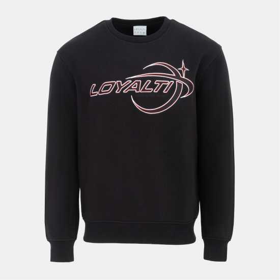 Loyalti Galaxy Crewneck Sweatshirt Men Black Мъжки горнища на анцуг