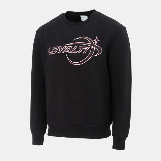 Loyalti Galaxy Crewneck Sweatshirt Men Black Мъжки горнища на анцуг