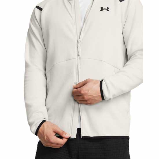 Under Armour Unstoppable Fleece Full-Zip Hoodie Сума Бяло/Черно Under Armour Unstoppable Fleece Full-Zip Hoodie Сума Бяло/Черно