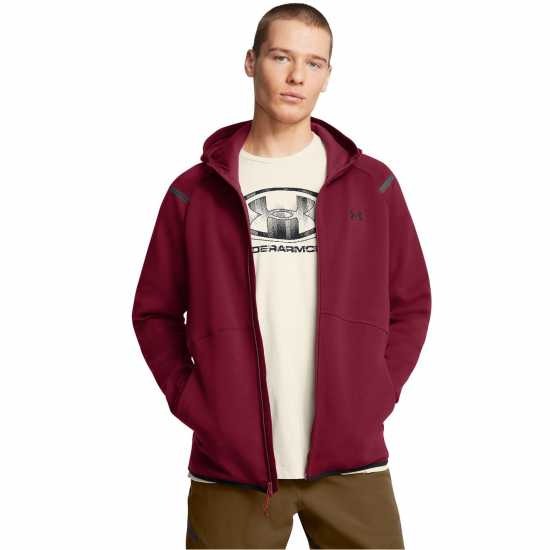 Under Armour Unstoppable Fleece Full-Zip Hoodie Червено Under Armour Unstoppable Fleece Full-Zip Hoodie Червено