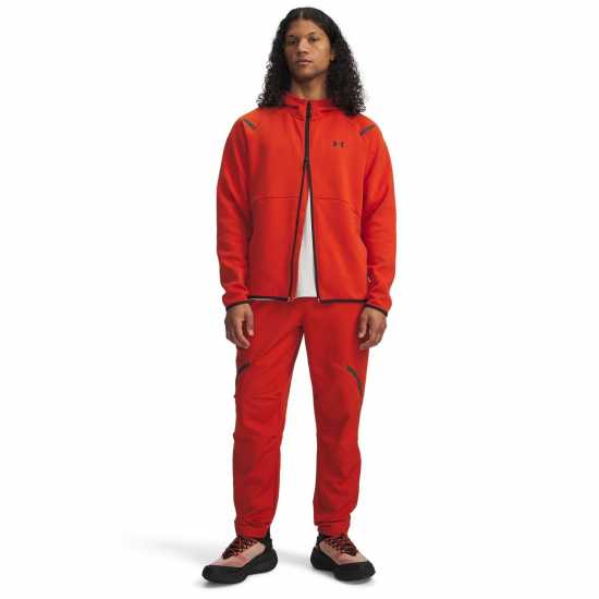 Under Armour Unstoppable Fleece Full-Zip Hoodie Излишък Оранжев Under Armour Unstoppable Fleece Full-Zip Hoodie Излишък Оранжев
