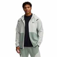 Under Armour Men's Unstoppable Fleece Full-Zip Hoodie Green/Black 