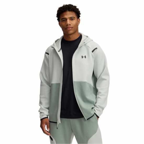 Under Armour Men's Unstoppable Fleece Full-Zip Hoodie Green/Black 
