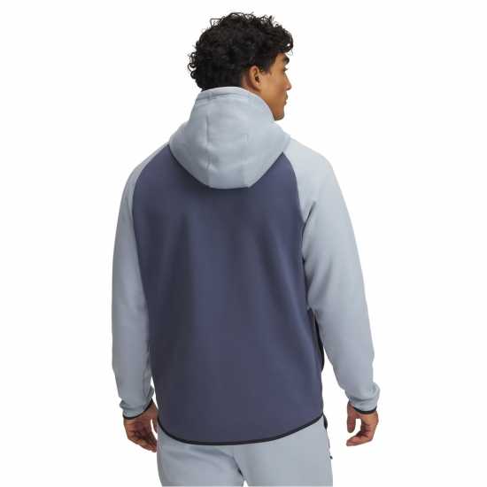 Under Armour Unstoppable Fleece Full-Zip Hoodie Синьо/Сиво/Черно Under Armour Unstoppable Fleece Full-Zip Hoodie Синьо/Сиво/Черно