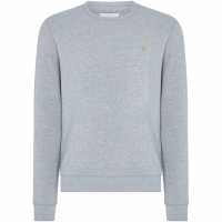 Мъжки горнища на анцуг Farah Tim Crew Sweatshirt Grey Marl 042 Farah Tim Crew Sweatshirt Grey Marl 042 Мъжки горнища на анцуг