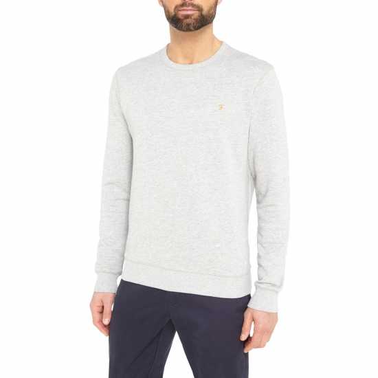 Farah Tim Crew Sweatshirt Grey Marl 042 Мъжки горнища на анцуг