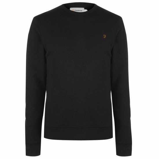 Мъжки горнища на анцуг Farah Tim Crew Sweatshirt Черно 010 Farah Tim Crew Sweatshirt Черно 010 Мъжки горнища на анцуг