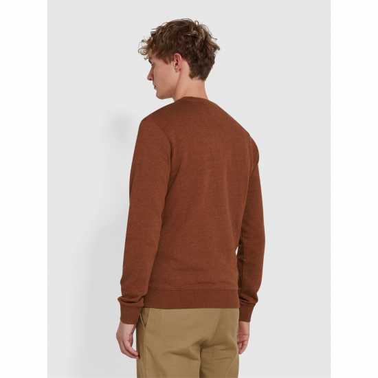 Farah Tim Crew Sweatshirt Dark Teak Мъжки горнища на анцуг