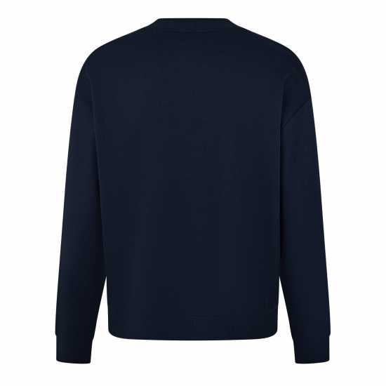 Hugo Boss Мъжки Пуловер Обло Деколте Hugo Niero Crew Sweater Mens Нави 405 Мъжки горнища на анцуг