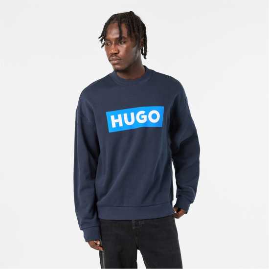 Hugo Boss Мъжки Пуловер Обло Деколте Hugo Niero Crew Sweater Mens Нави 405 Hugo Boss Мъжки Пуловер Обло Деколте Hugo Niero Crew Sweater Mens Нави 405