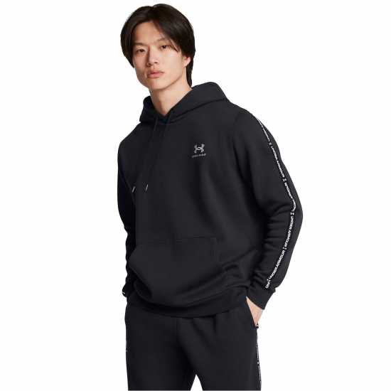 Under Armour Icon Fleece Taping Hoodie Черно 