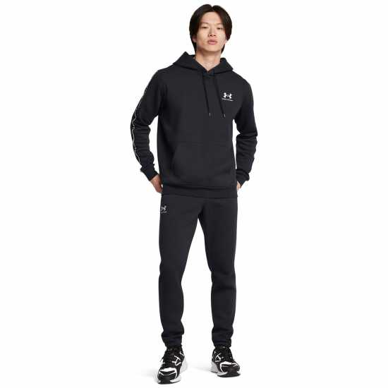 Under Armour Icon Fleece Taping Hoodie Черно 