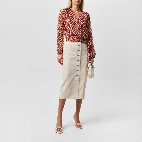 Дамски ризи и тениски Vero Moda Rie Wrap Blouse Vero Moda Rie Wrap Blouse Дамски ризи и тениски