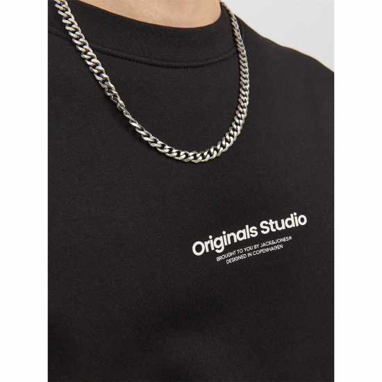 Jack And Jones Jorvester Crew Sweatshirt Черно Мъжки горнища на анцуг