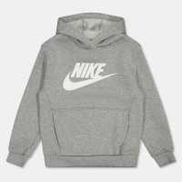 Nike Sportswear Club Fleece Big Kids' Hoodie Grey Heather 