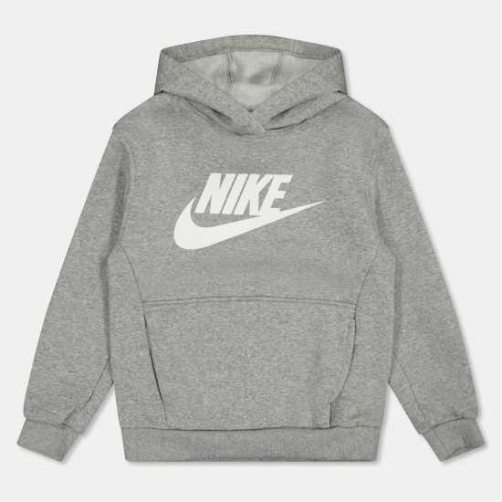 Nike Sportswear Club Fleece Big Kids' Hoodie Grey Heather Nike Sportswear Club Fleece Big Kids' Hoodie Grey Heather
