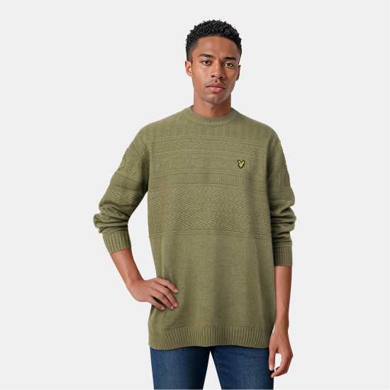 Lyle And Scott Блуза С Обло Деколте Guernsey Crew Neck Jumper,  Мъжки горнища на анцуг