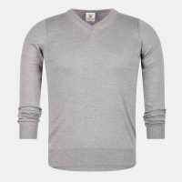 Lyle And Scott Merrick V-Neck Jumper Сива меланж Lyle And Scott Merrick V-Neck Jumper Сива меланж