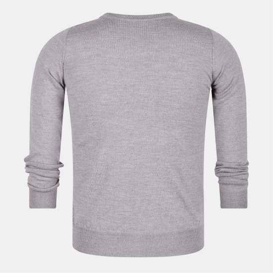 Lyle And Scott Merrick V-Neck Jumper Сива меланж 