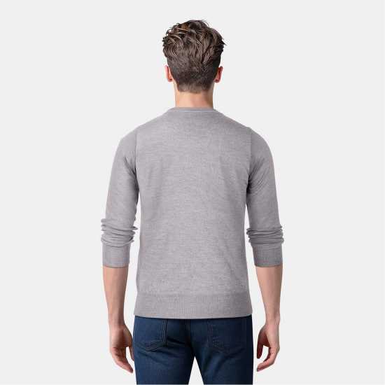 Lyle And Scott Merrick V-Neck Jumper Сива меланж 