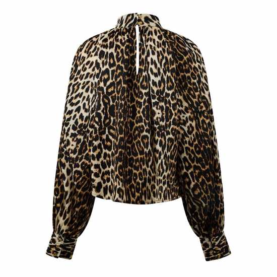 Biba Balloon Blouse Леопард Дамски ризи и тениски