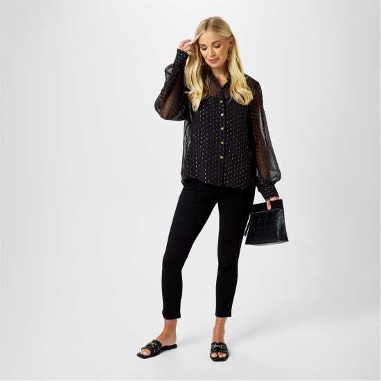 Biba Metallic Shirt Черно 