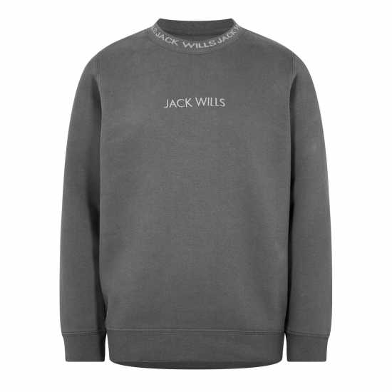 Jack Wills Wills Juniors Jacquard Crew Сланина Детски горнища и пуловери