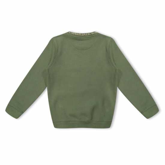 Детски горнища и пуловери Jack Wills Wills Juniors Jacquard Crew Хаки Jack Wills Wills Juniors Jacquard Crew Хаки Детски горнища и пуловери