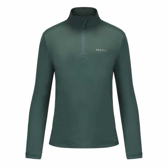 Usa Pro Pro Quarter Zip Junior Хаки 