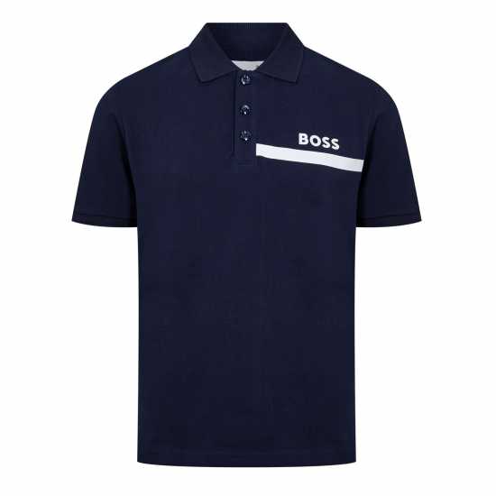 Hugo Boss Boss Kids Short-Sleeve Polo, Logo Design Нави 849 Hugo Boss Boss Kids Short-Sleeve Polo, Logo Design Нави 849