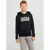 Jack And Jones Bradley Hoodie Juniors Черно Детски суитчъри и блузи с качулки