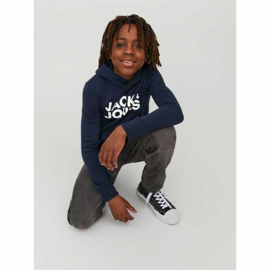 Детски суитчъри и блузи с качулки Jack And Jones Bradley Hoodie Juniors Нави блейзър Jack And Jones Bradley Hoodie Juniors Нави блейзър Детски суитчъри и блузи с качулки