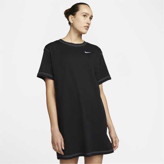 Nike Тениска Swoosh T Shirt Dress Womens  - Дамски поли и рокли