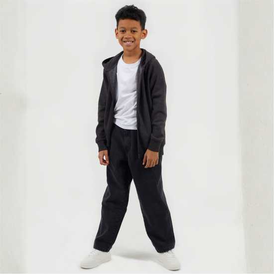 Brave Soul Fz Zip Hood Jn99 Dark Charcoal Brave Soul Fz Zip Hood Jn99 Dark Charcoal