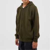 Brave Soul Fz Zip Hood Jn99 Mid Khaki 