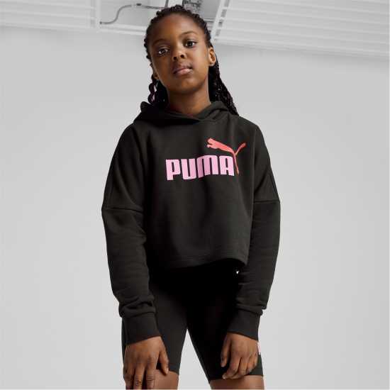 Puma Ess Logo Cropped Hoodie G Hoody Unisex Kids Puma Black Puma Ess Logo Cropped Hoodie G Hoody Unisex Kids Puma Black