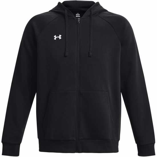 Under Armour Armour UA Rival Fleece Full-Zip Hoodie Mens Черно Under Armour Armour UA Rival Fleece Full-Zip Hoodie Mens Черно