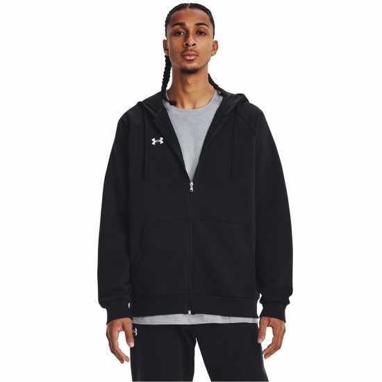 Under Armour Armour UA Rival Fleece Full-Zip Hoodie Mens Черно Under Armour Armour UA Rival Fleece Full-Zip Hoodie Mens Черно