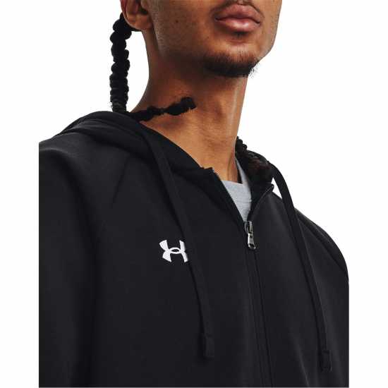 Under Armour Armour UA Rival Fleece Full-Zip Hoodie Mens Черно Under Armour Armour UA Rival Fleece Full-Zip Hoodie Mens Черно