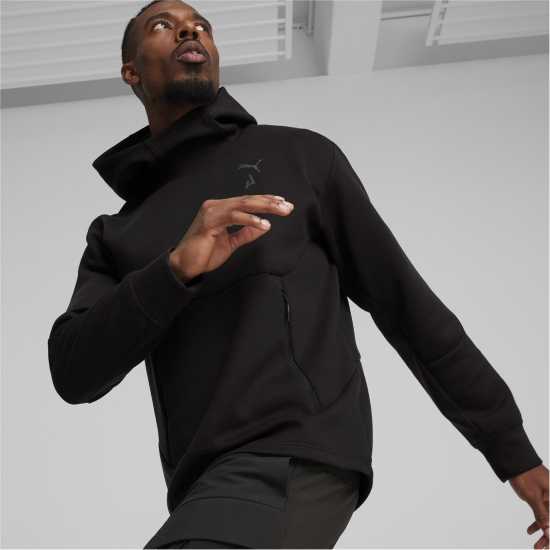 Puma Men's Logo Tech Fleece Hoodie Puma Men's Logo Tech Fleece Hoodie