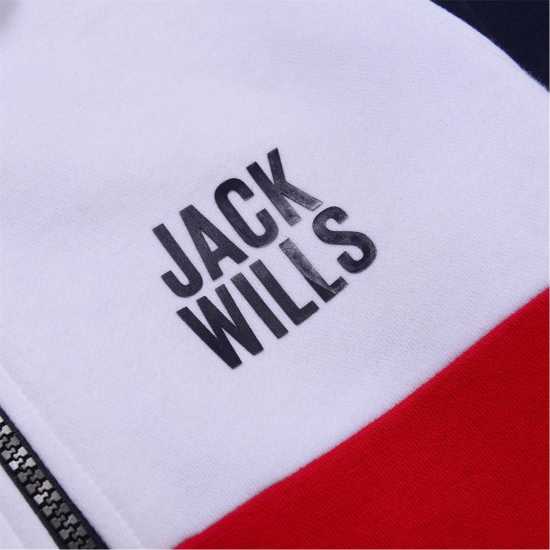 Jack Wills Kids Colour Block Quarter Zip Hoodie  Детски суитчъри и блузи с качулки