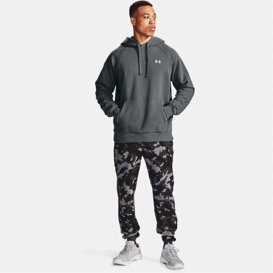 Under Armour Rival Fitted Oth Hoodie Mens Pitch Gray Мъжки полар