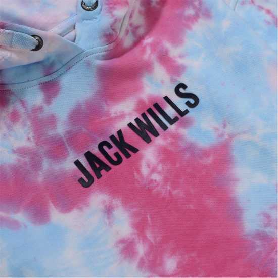 Jack Wills Kids Girls Tie Dye Sky Print Hoodie  Детски суитчъри и блузи с качулки