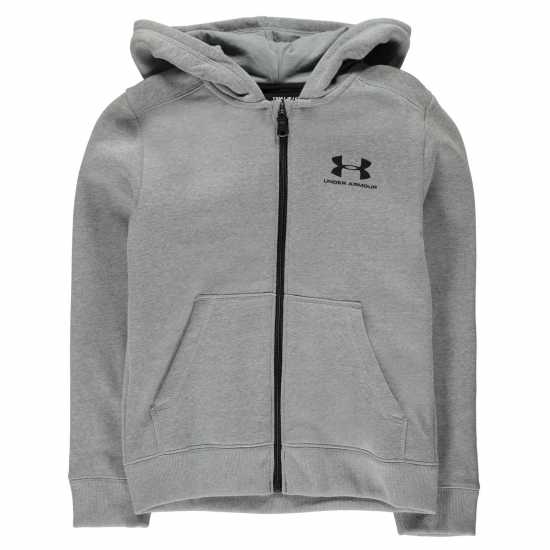 Under Armour Rival Fleece Full-Zip Hoodie Juniors Сиво Детски суитчъри и блузи с качулки