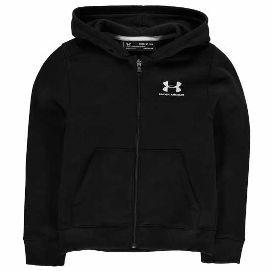 Under Armour Rival Fleece Full-Zip Hoodie Juniors Черно Детски суитчъри и блузи с качулки